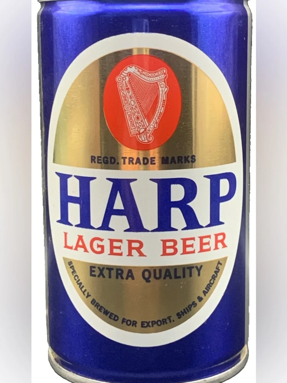 Vintage Beer Can Harp Lager Beer Extra Quality Empty Steel Can England